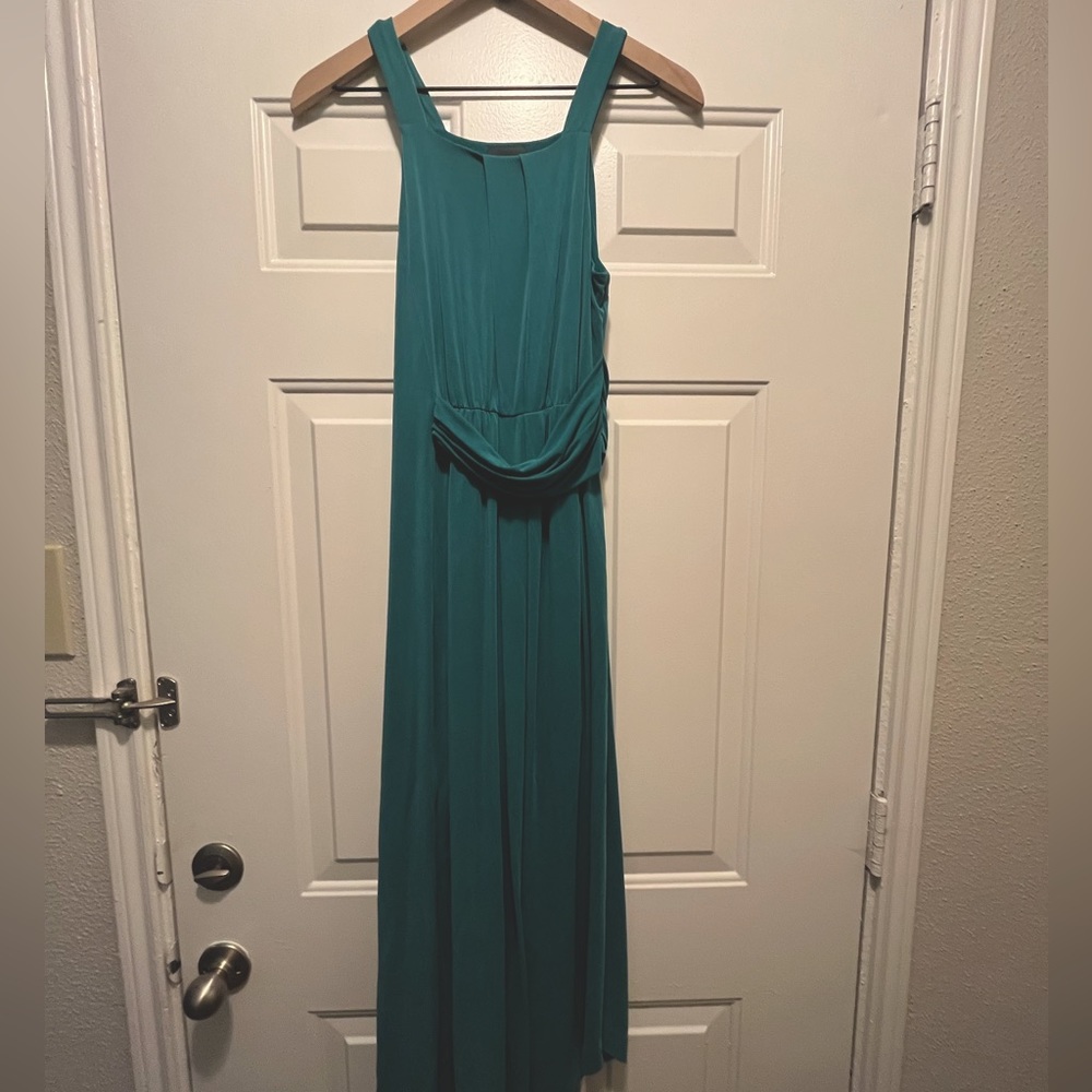Anthropologie xsmall blue midi dress